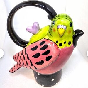 Pink parakeet tea for
One teapot Appletree designs